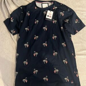 Denim & Flower american flag print tee shirt